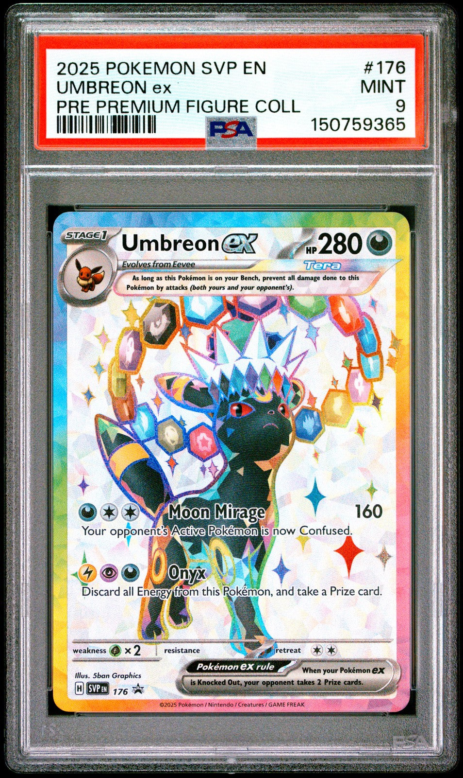 Umbreon ex - 176 - (PSA 9 GRADED) - SV: Scarlet & Violet Promo Cards (SVP)