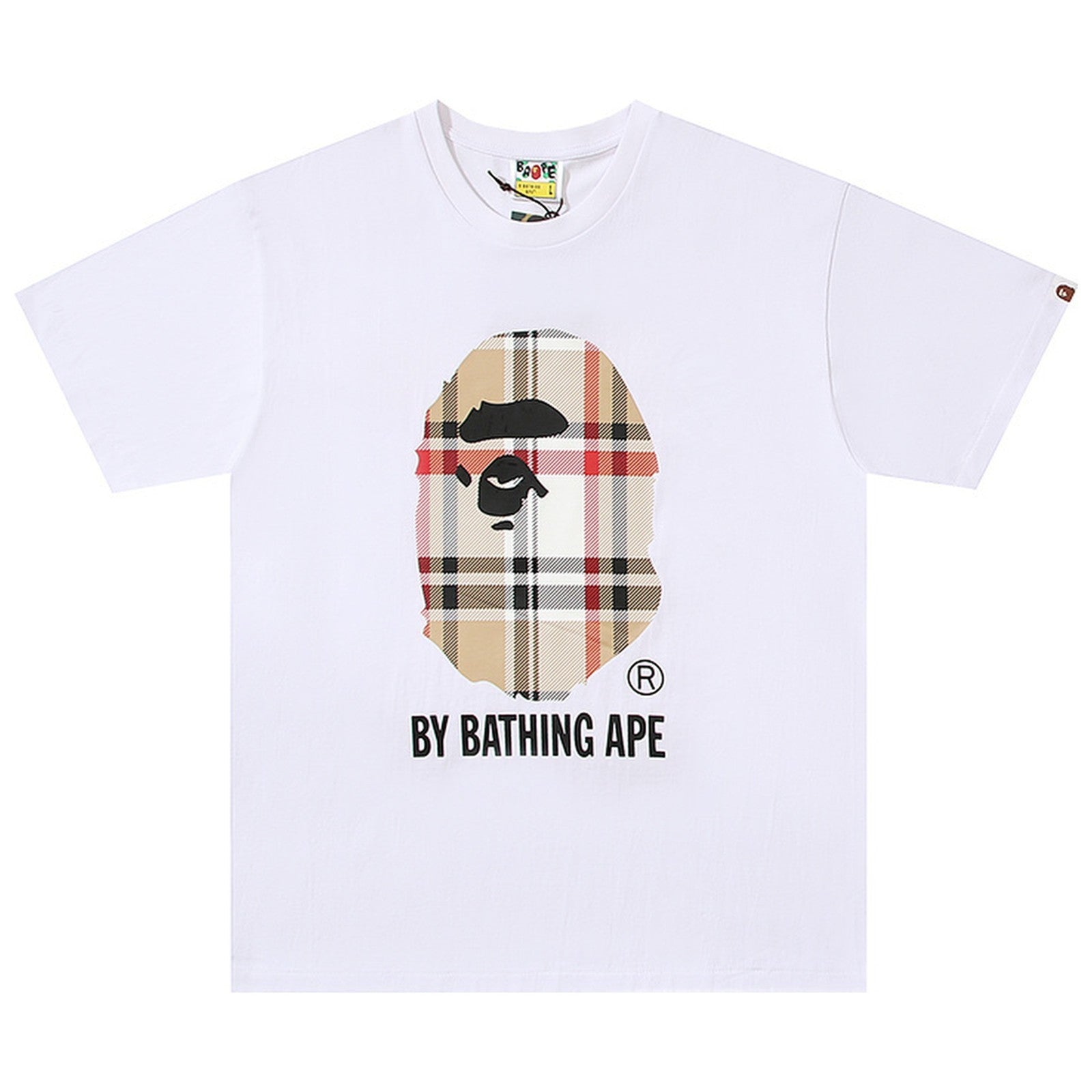 BAPE White Beige By Bathing Ape Tee Black