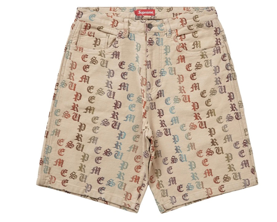 Supreme Gradient Jacquard Denim Short Tan – Sixth Ave