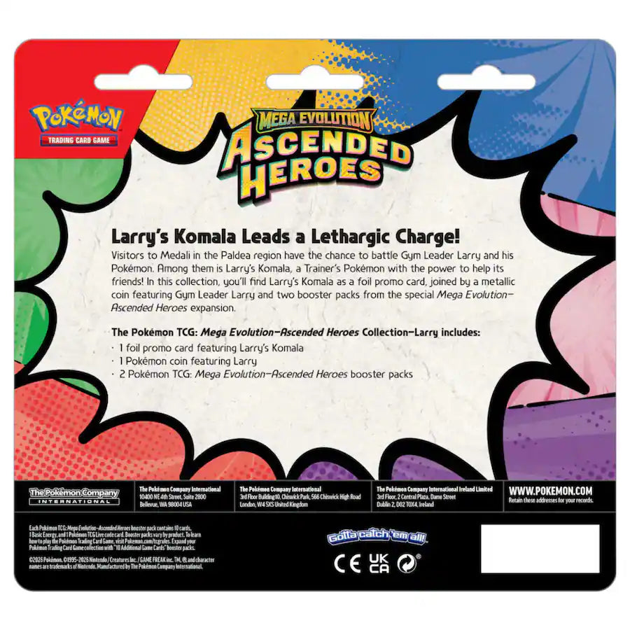 Pokémon TCG: Mega Evolution: Ascended Heroes: 2-Pack Blister (Larry's Komala)
