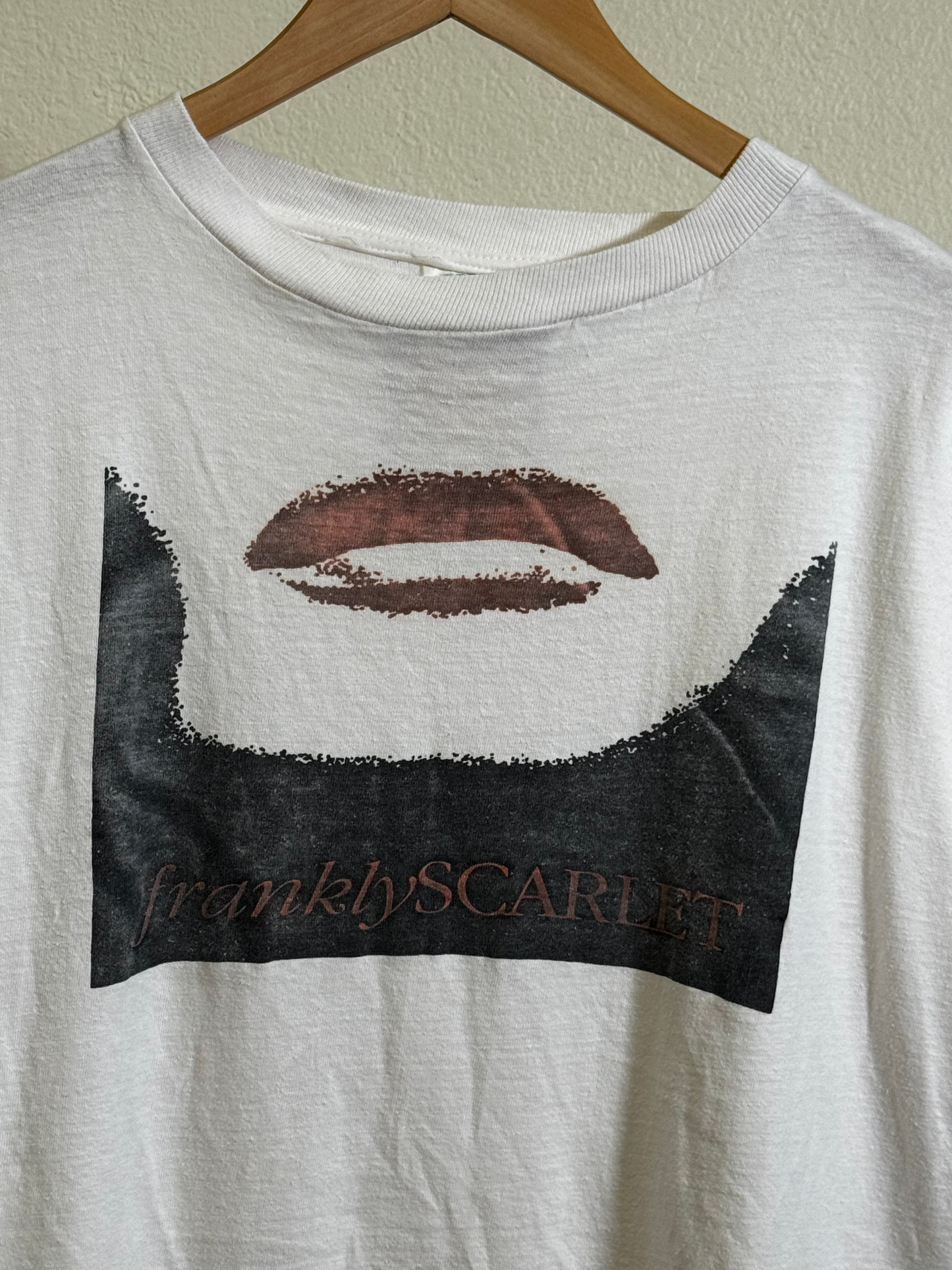 Vintage 90s Frankly Scarlet Strip Club Stripper Promo Tee