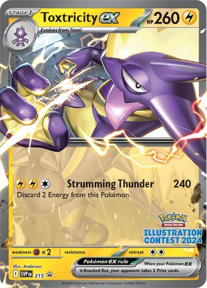 Toxtricity ex - 215 (CGC GRADED 9.5) (Illustration Contest 2024) - SV: Scarlet & Violet Promo Cards (SVP)