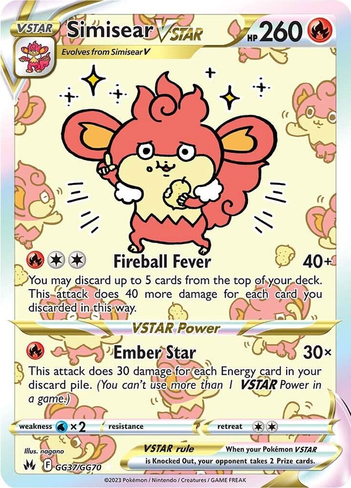 Simisear VSTAR - SWSH: Crown Zenith: Galarian Gallery (CRZ:GG)