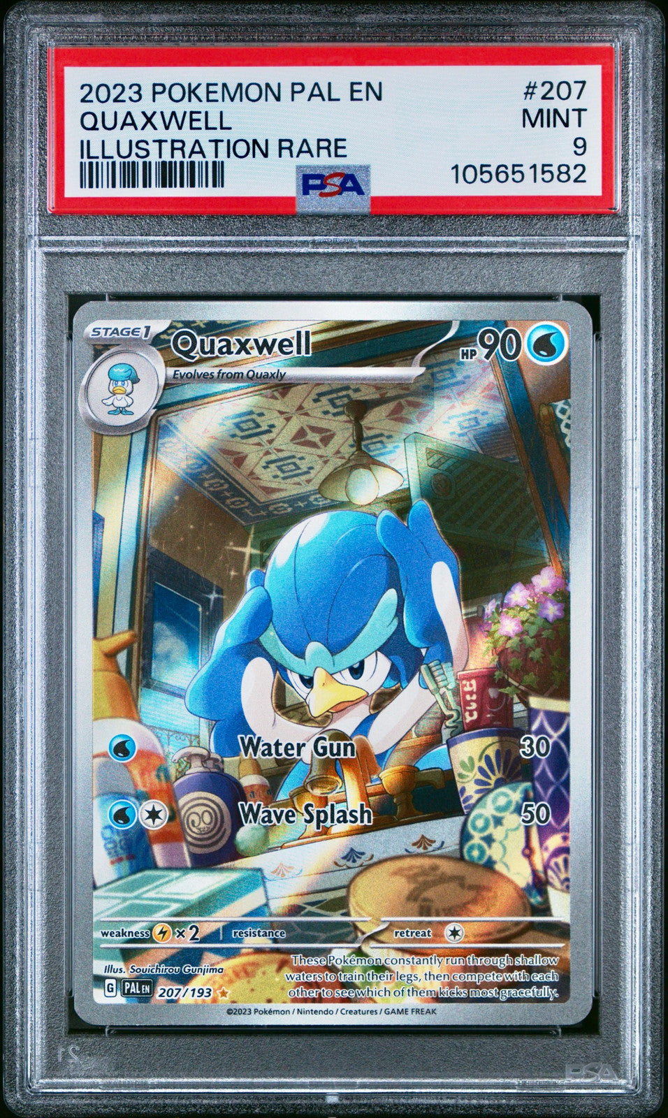 Quaxwell - 207/193 - (PSA 9 GRADED) - SV02: Paldea Evolved (PAL)
