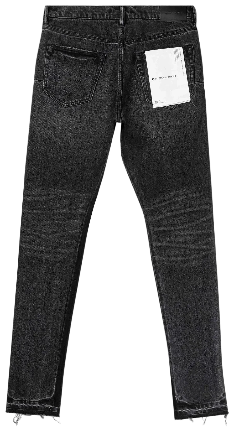 Purple Brand P001 Low Rise Skinny Jean Black Shadow Inseam Jeans