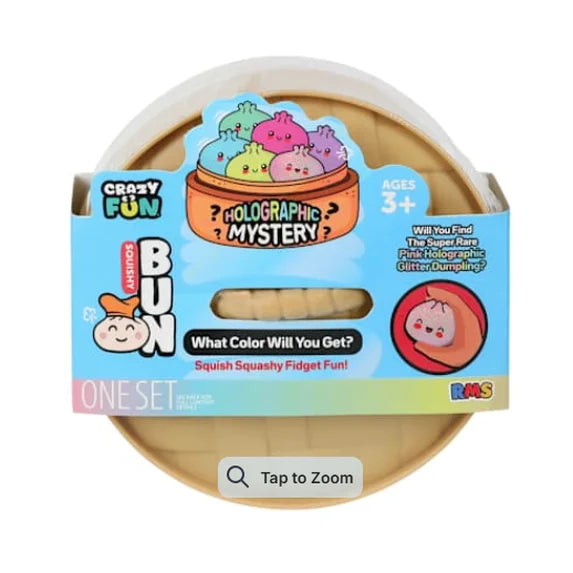 Squishy Bun Holographic Mystery Squishy "Dumpling"  Blind Box