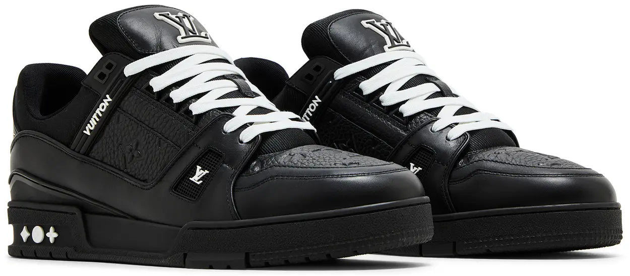 Louis Vuitton Trainer Sneaker Embossed Monogram - Black