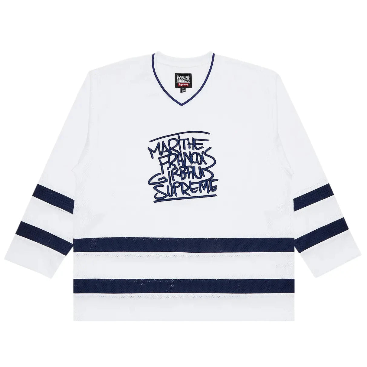 Supreme x Martithe   Francois Girbaud Hockey Jersey White