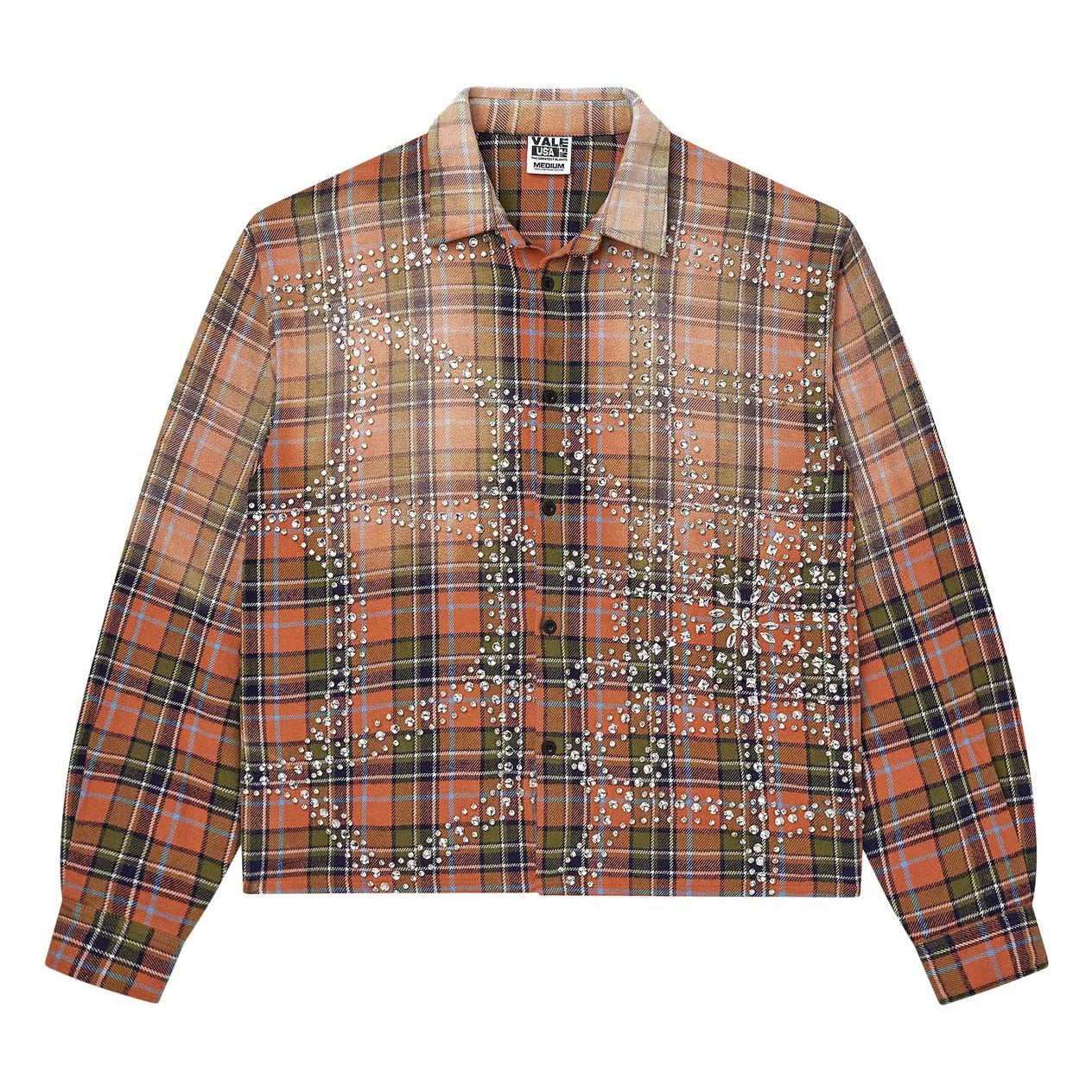 Vale Forever Pumpkin Patch Web Flannel Orange