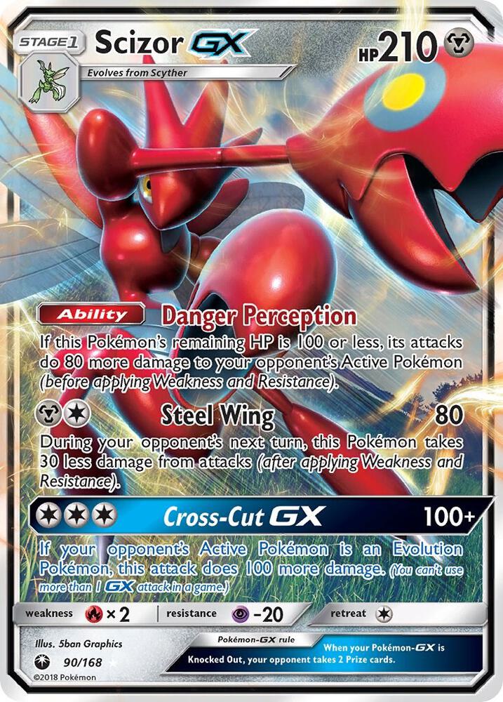 Scizor GX - 90/168 - SM - Celestial Storm (CES)