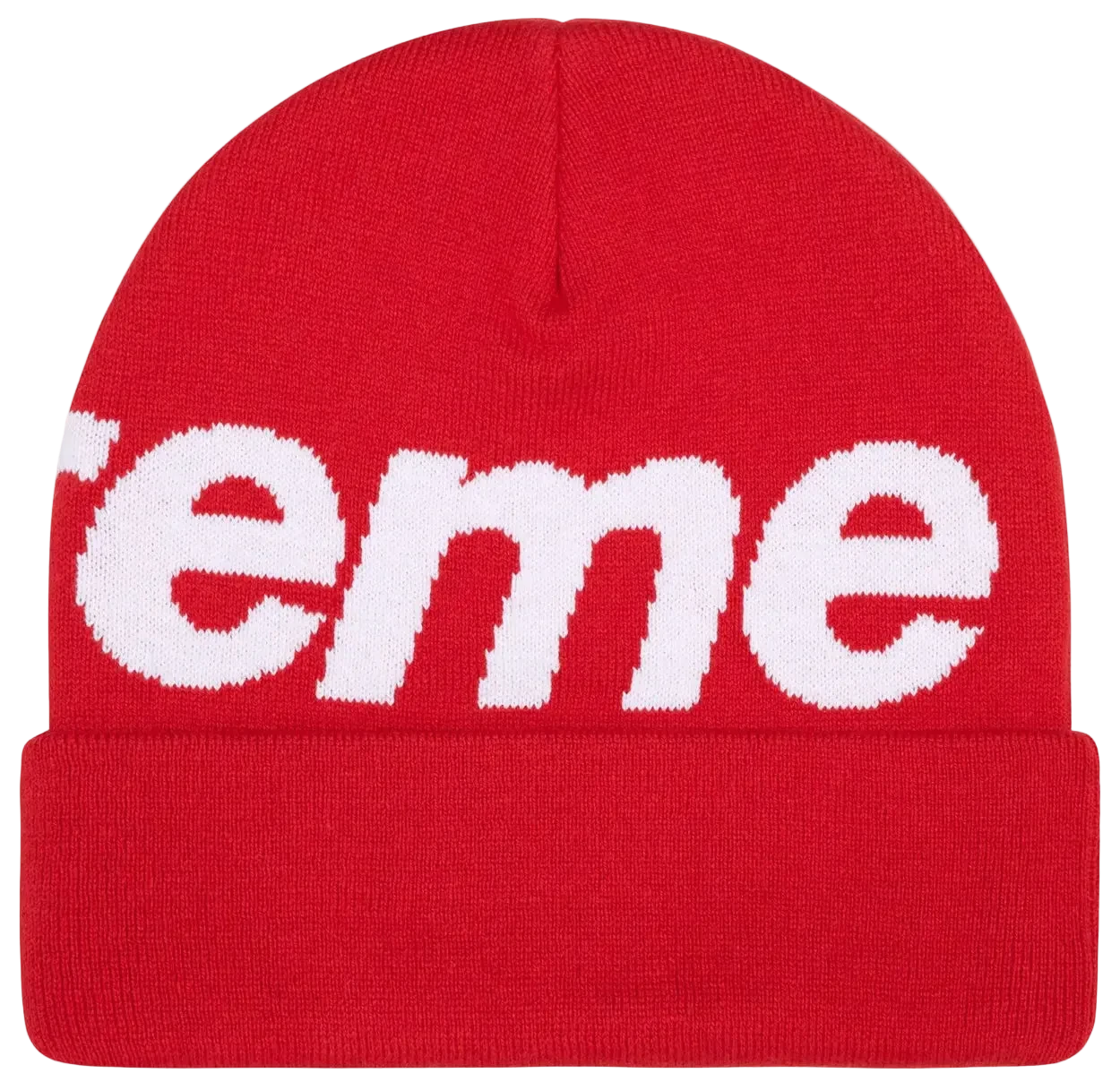 Supreme Big Logo Beanie (FW25) Red