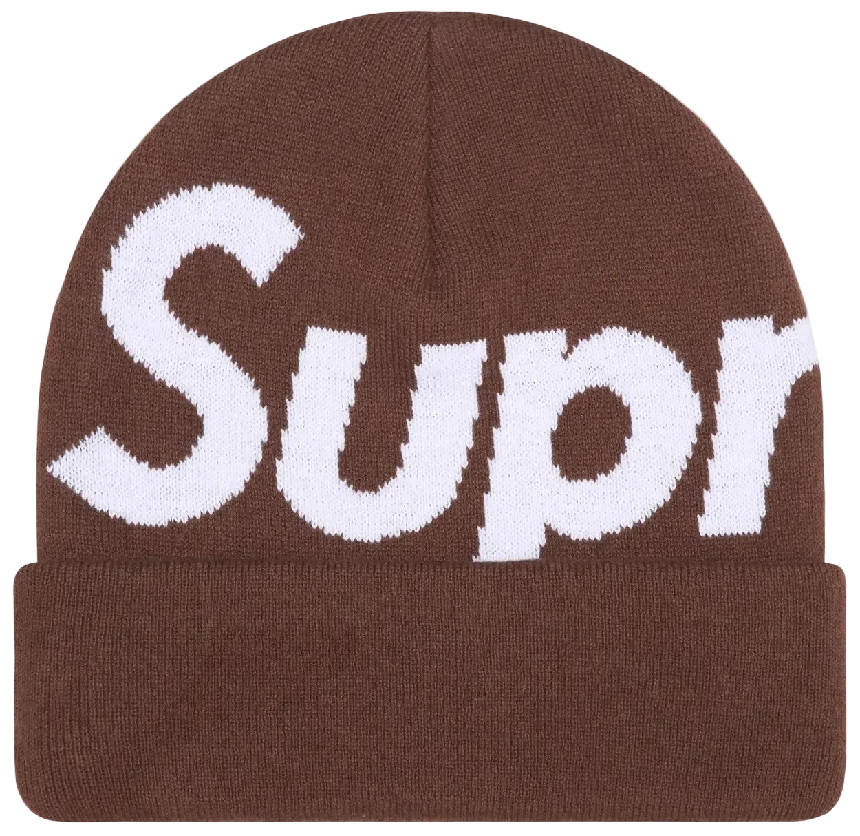 Supreme Big Logo Beanie (FW25) Brown