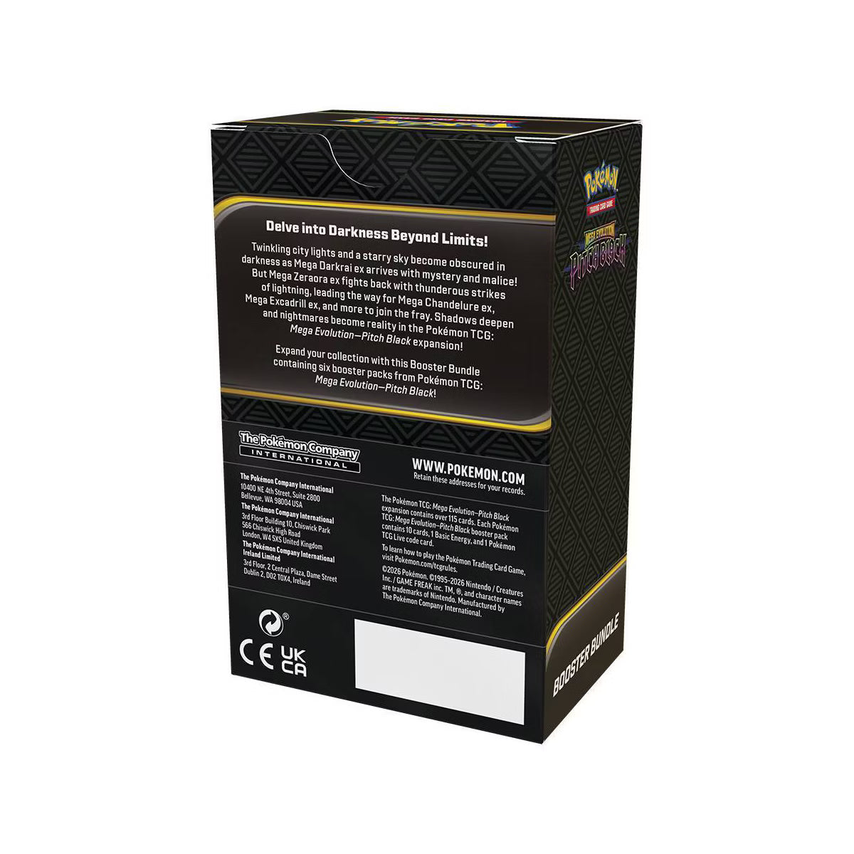Pokemon TCG: Mega Evolution Pitch Black Booster Bundle