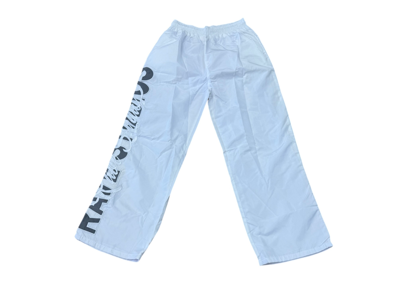 Rave Studios Track Pants White Grey