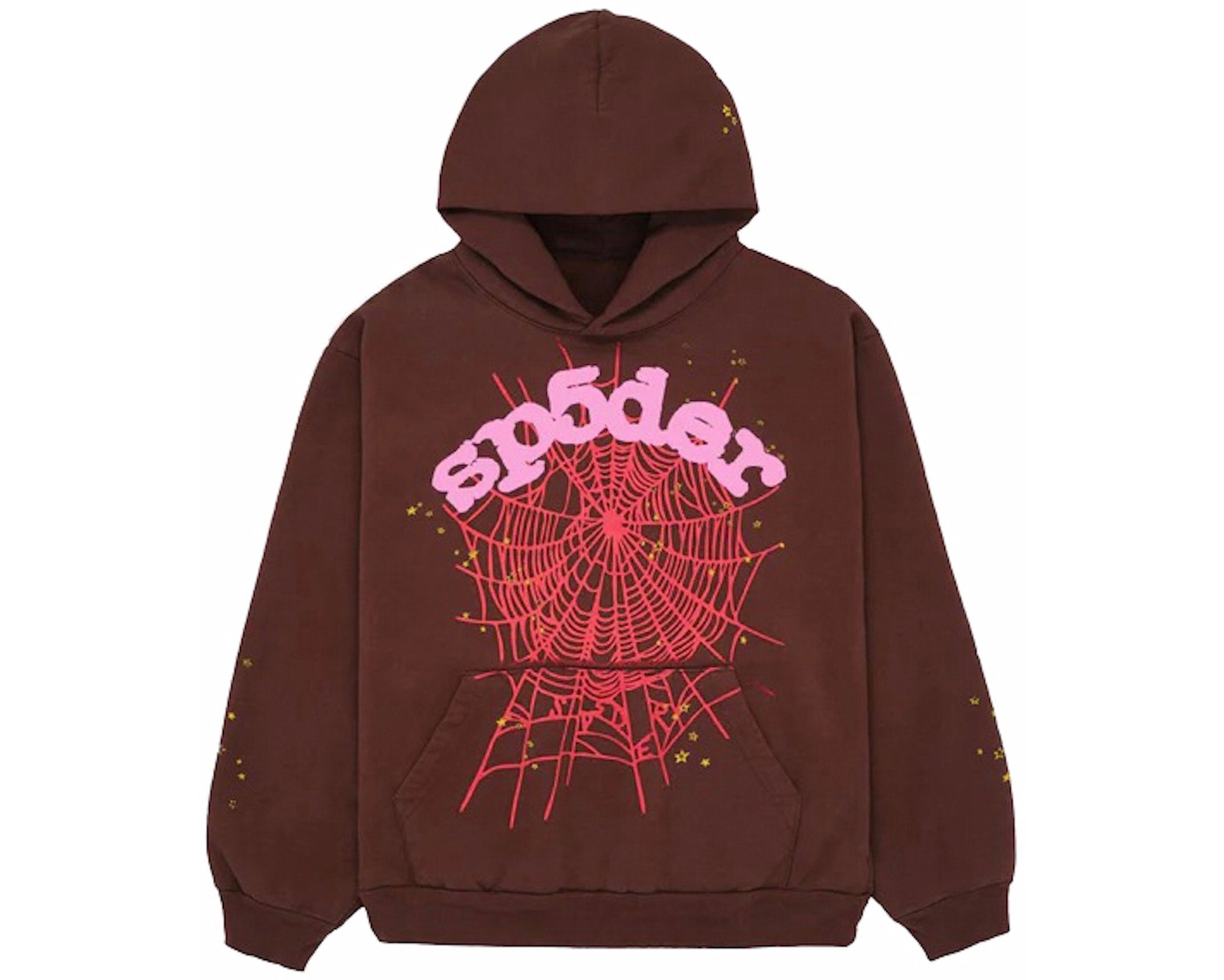 Sp5der Web Hoodie Brown