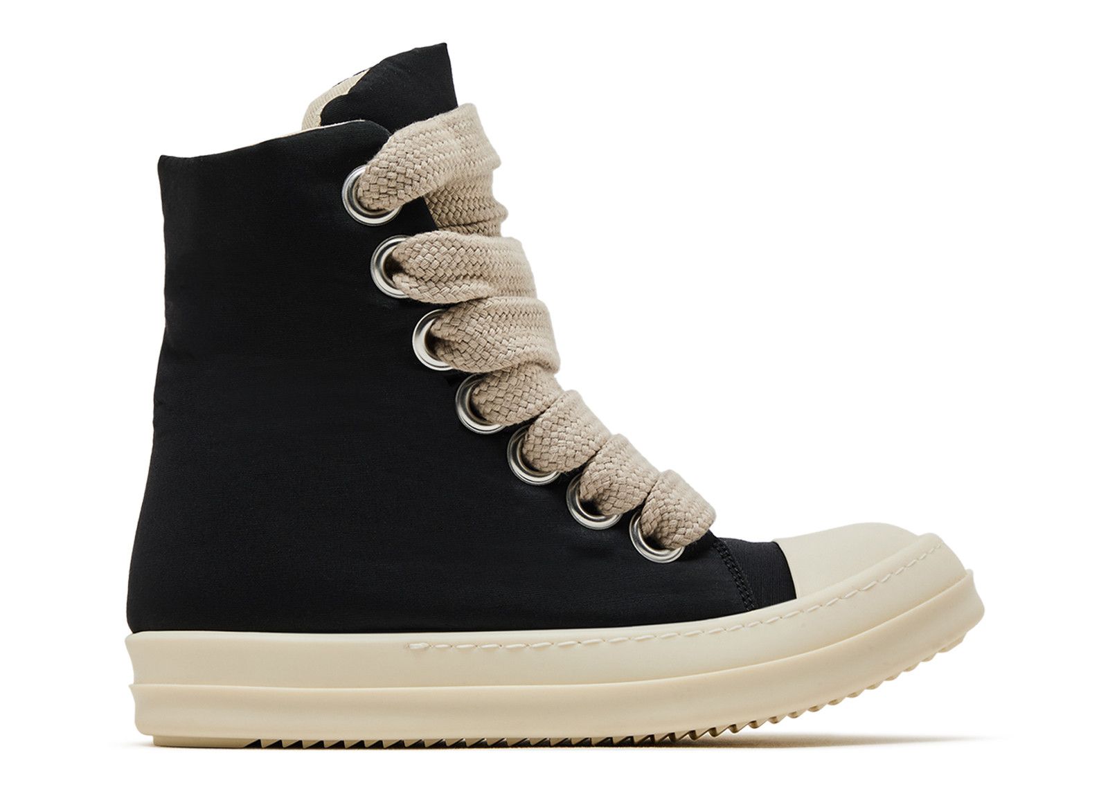 Rick Owens Wmns DRKSHDW Hollywood Jumbo Lace Puffer High Black Milk