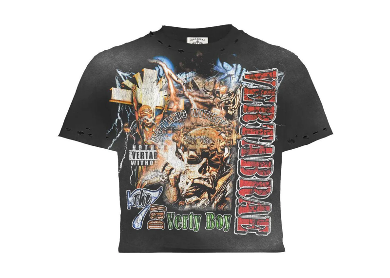 Vertabrae 7 Rap Tee Black