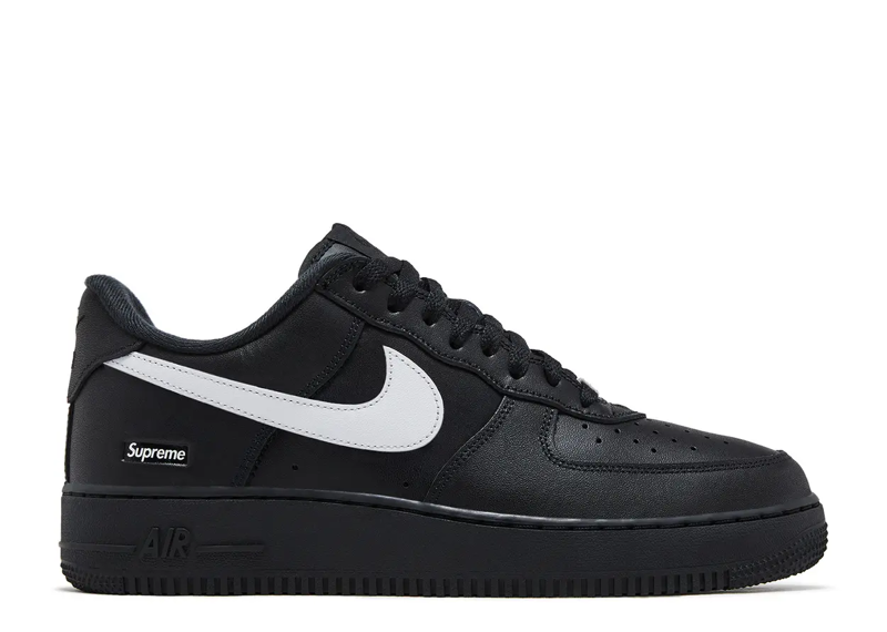 Supreme X Air Force 1 Low Box Logo -  Black White
