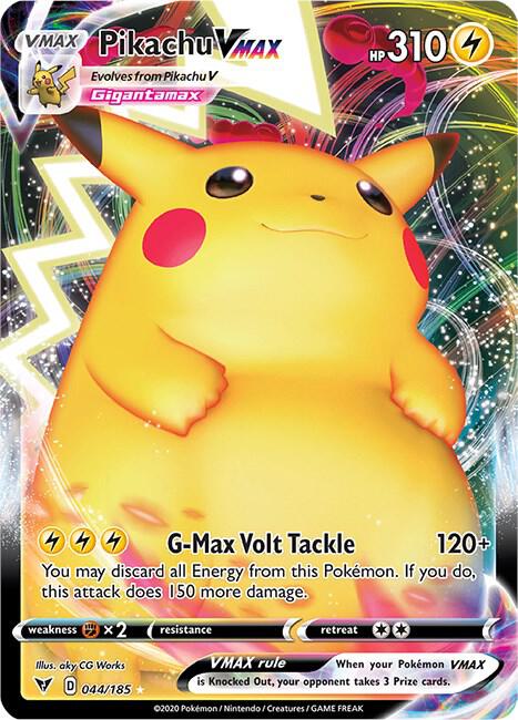 Pikachu VMAX - 044/185 - SWSH04: Vivid Voltage (SWSH04)