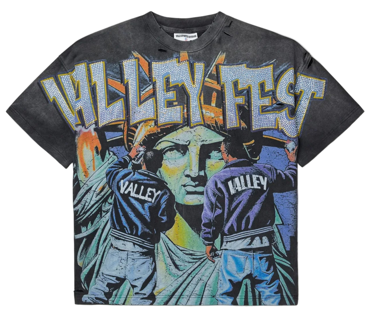 Vale Bling Graffiti Tee Black