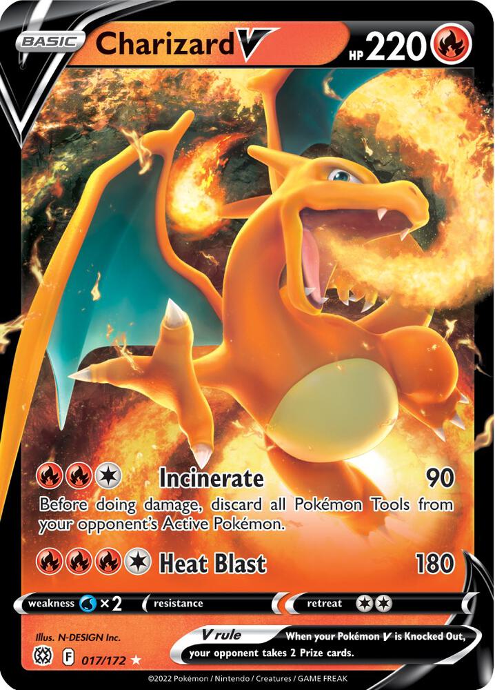 Charizard V - 017/172 - SWSH09: Brilliant Stars (SWSH09)