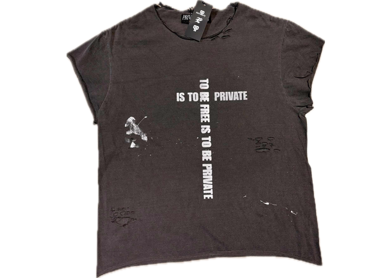Private Party To Be Free Cut Off Tee Black