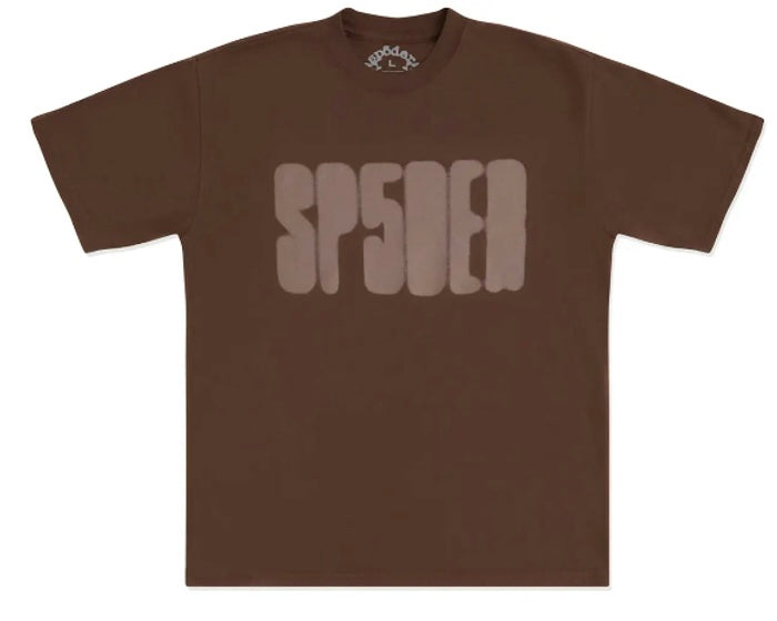 Sp5der Focused Logo Tee Brown