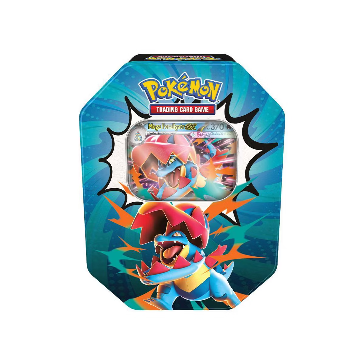 2026 Pokémon Mega Evolution Ascended Heroes Mega Feraligatr ex Tin
