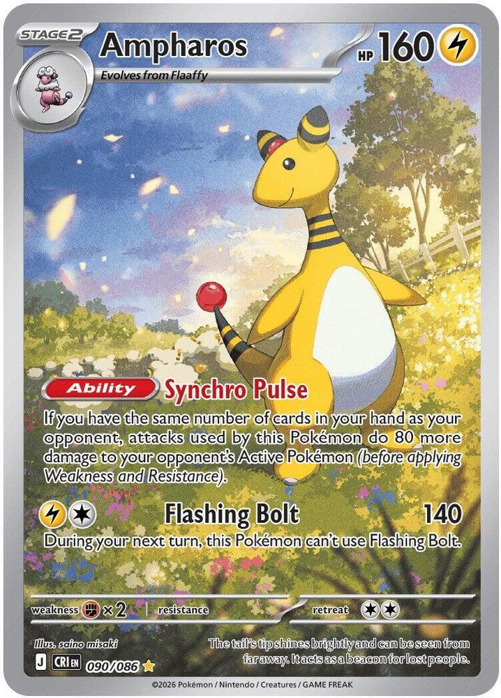 Ampharos - 090/086 - ME04: Chaos Rising (CRI)