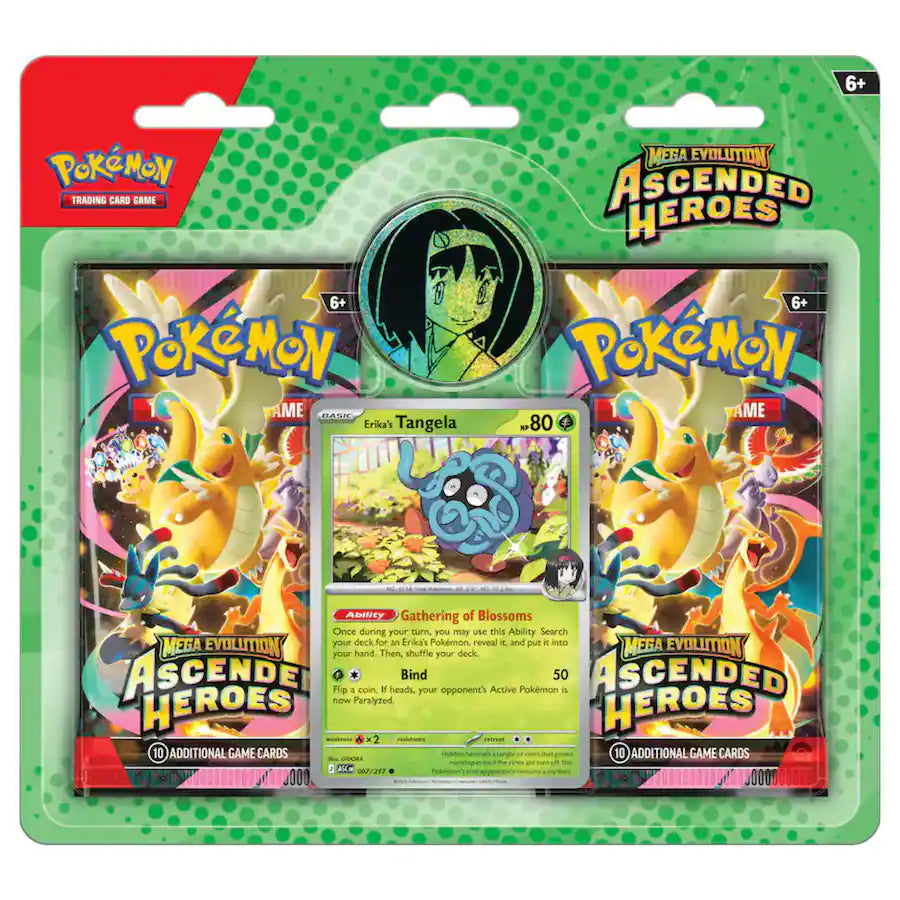 Pokémon TCG: Mega Evolution: Ascended Heroes: 2-Pack Blister (Erika's Tangela)
