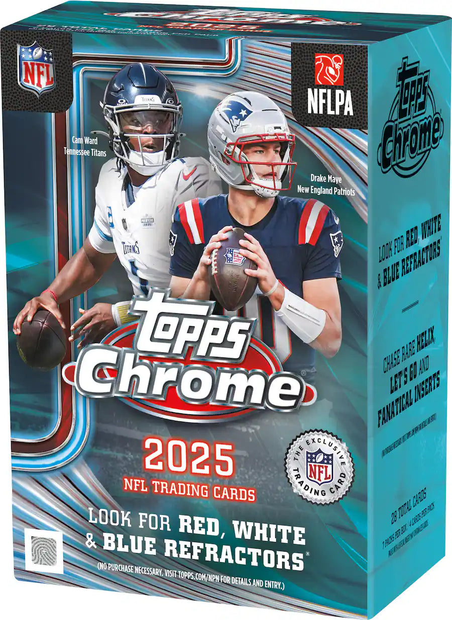 2025 Topps NFL Chrome Football Value / Blaster Box