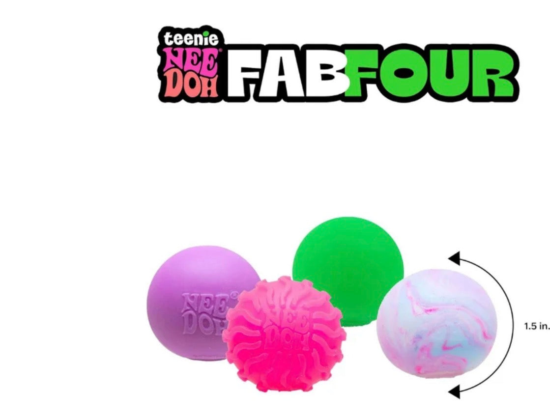 NeeDoh Fab Four - Satisfying Sensory Toy (4 Pack)