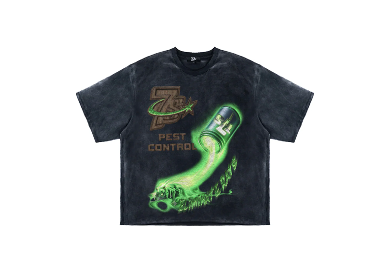 Triple Sevens Pest Control Tee Black