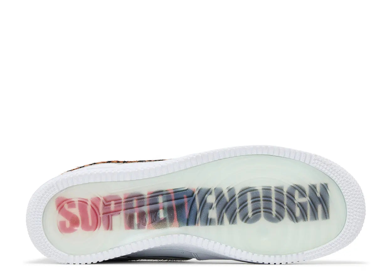 Supreme x GOODENOUGH x Air Force 1 Low White Cheetah Print