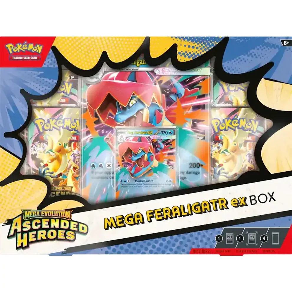 Pokemon TCG: Mega Evolution - Ascended Heroes Mega Feraligatr Ex Box