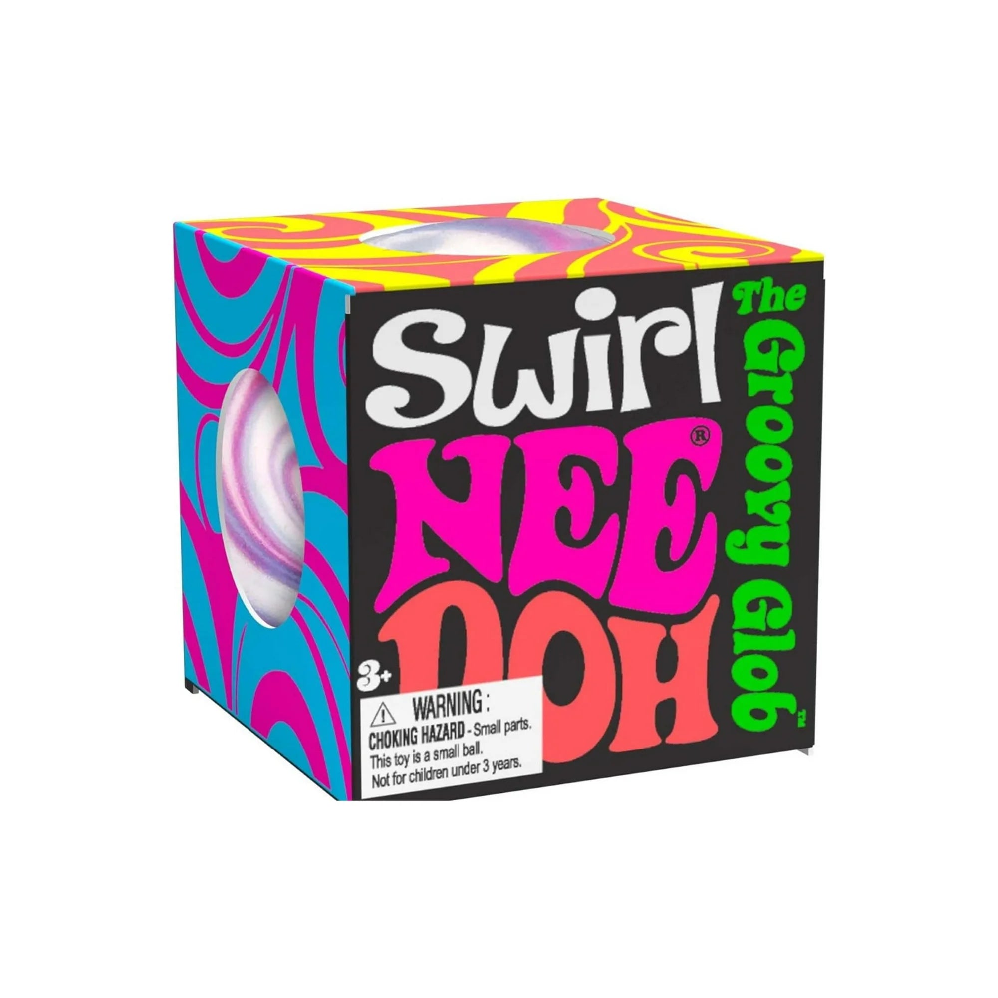 NeeDoh Teenie Swirl The Groovy Glob Small Stress Ball - Color May Vary