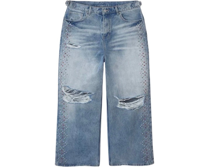 HMDD Crystal H-Star Denim Light Wash