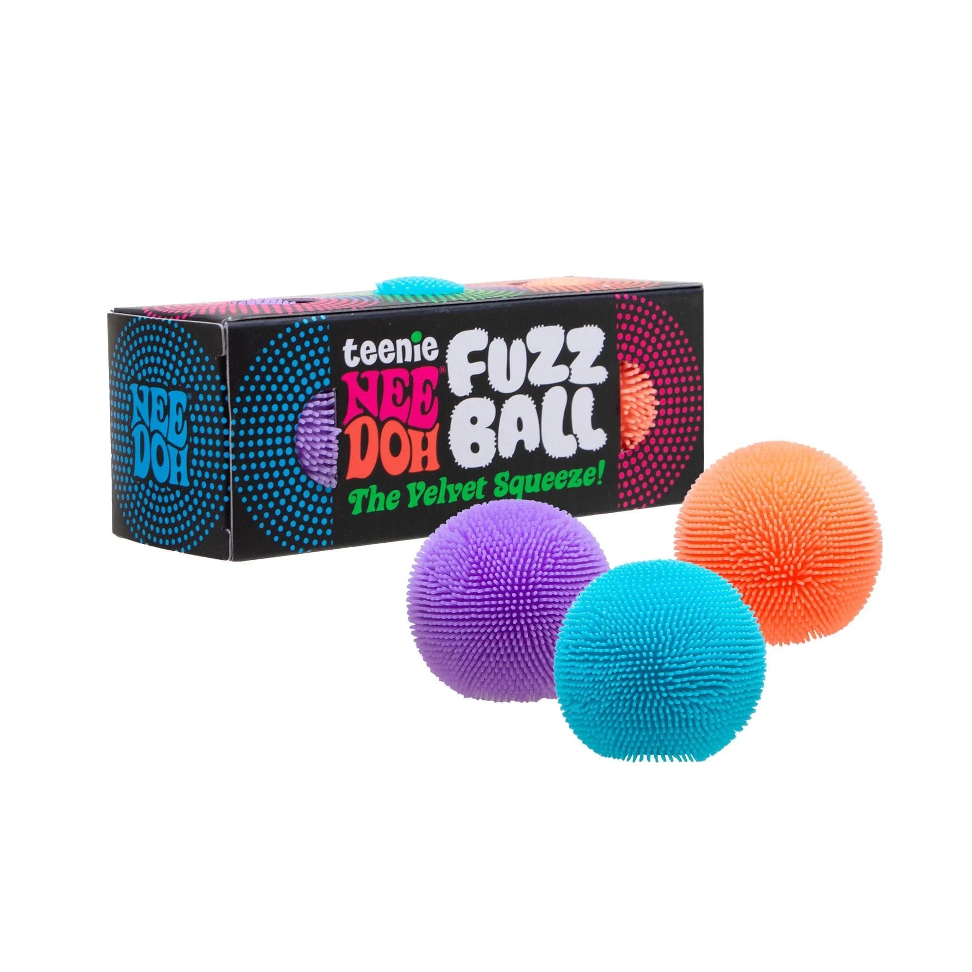 NeeDoh Teenie Fuzz Ball - Satisfying Sensory Toy (3 Pack)