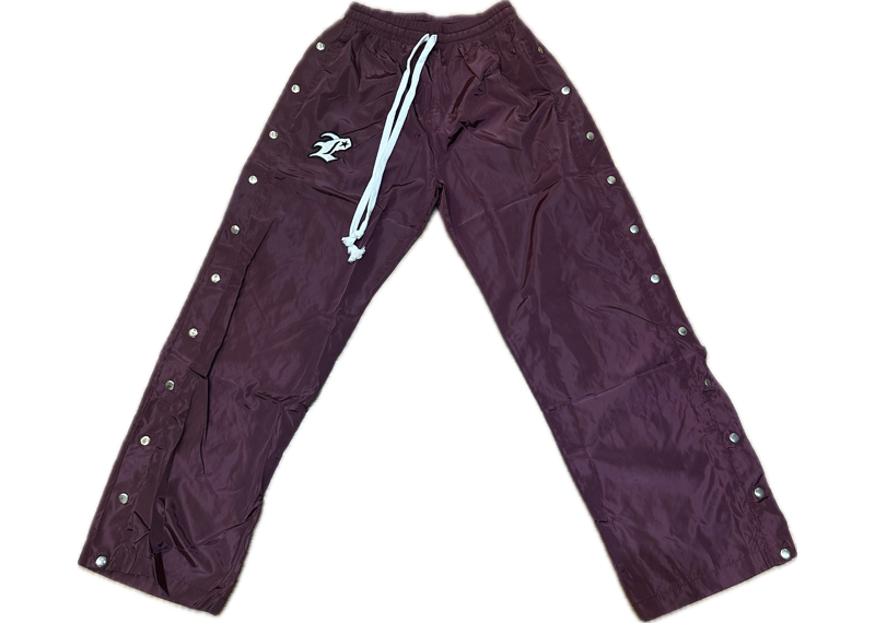 Private Party Nylon Pants Burgundy