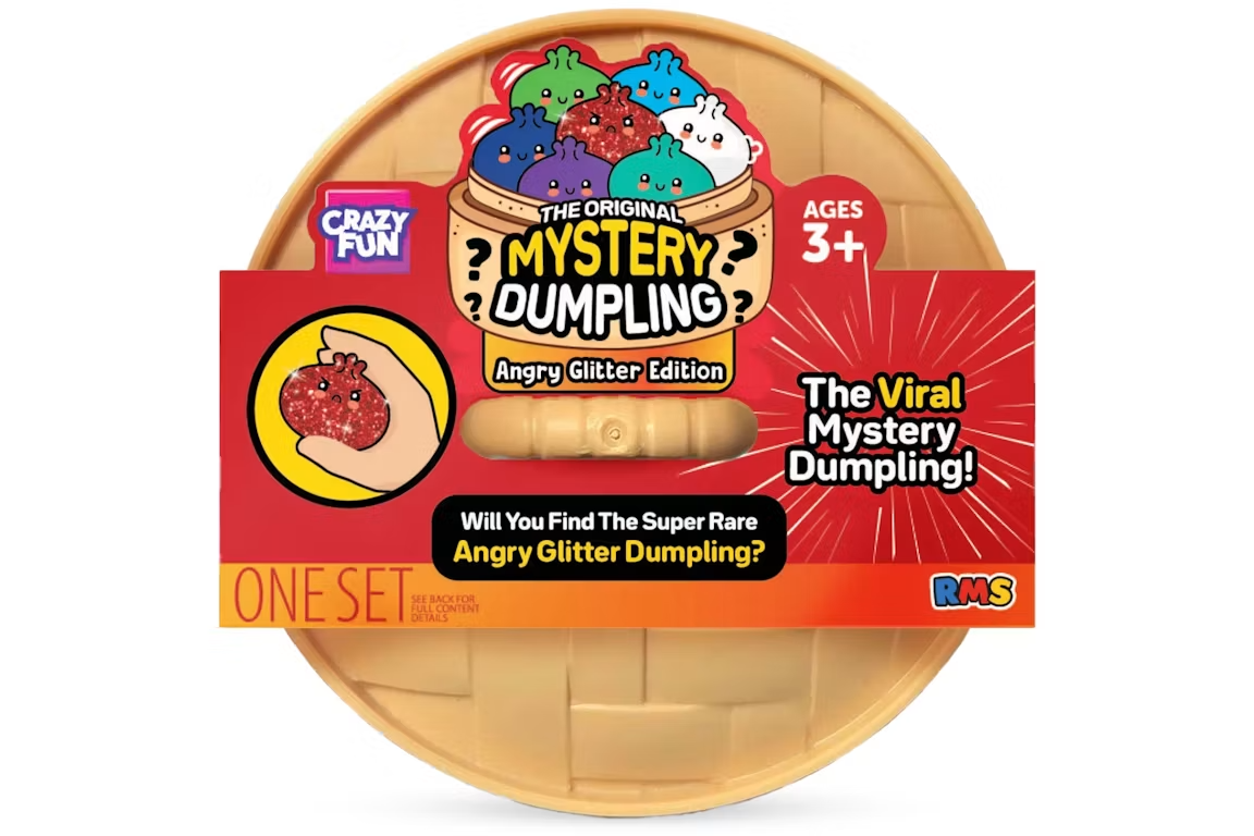 Squishy Bun Mystery "Dumpling" (Angry Glitter Version) Blind Box