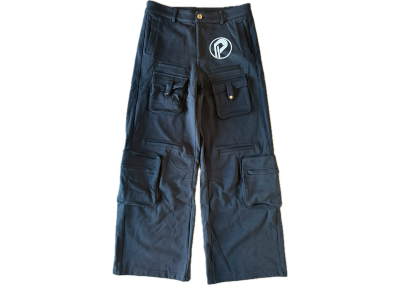 Prospera Black Camo Cargo Pants