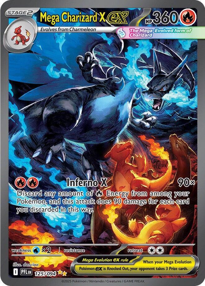 Mega Charizard X ex - 125/094 - ME02: Phantasmal Flames (PFL