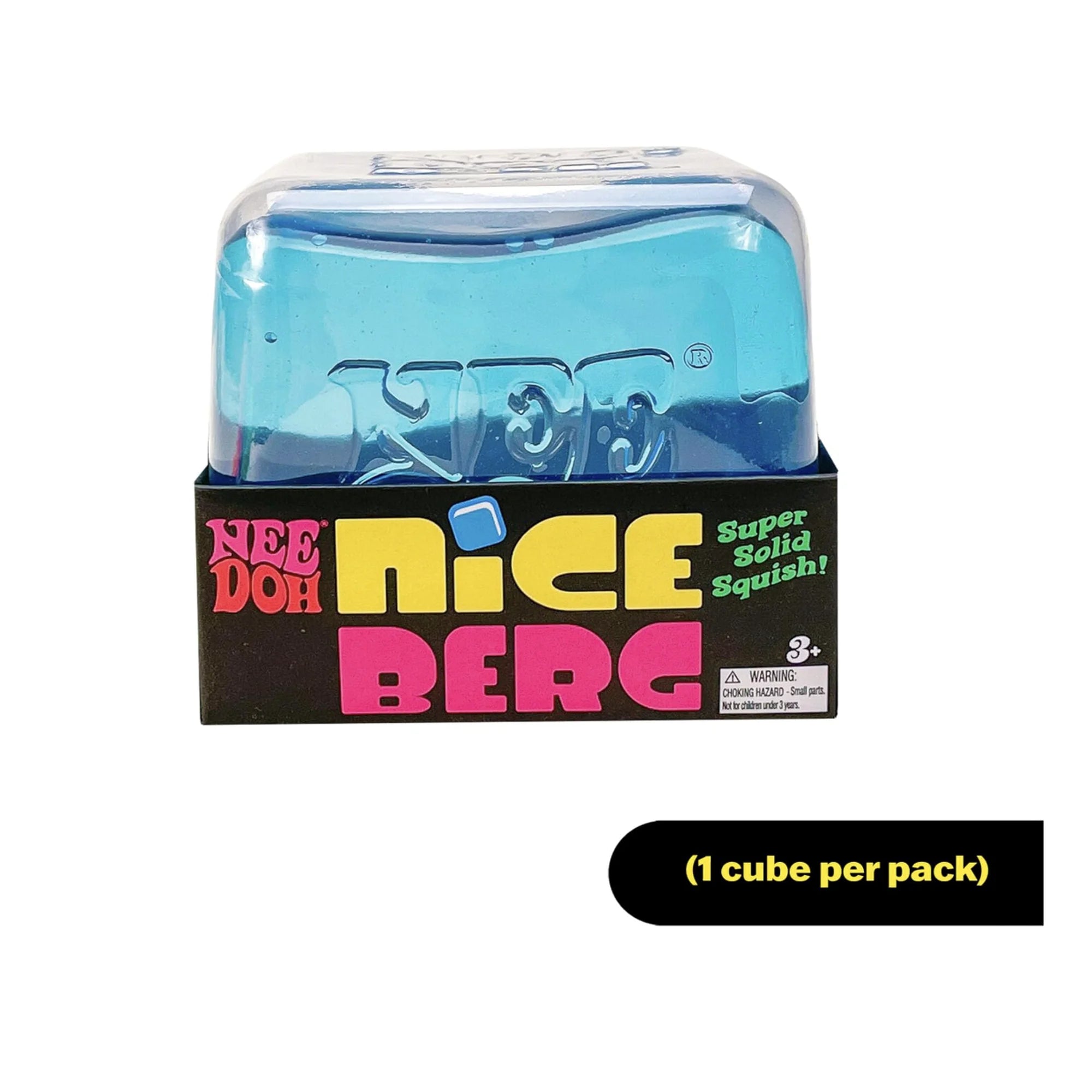 NeeDoh Nice Berg - Giant NeeDoh Nice Cube Sensory Toy - Blue