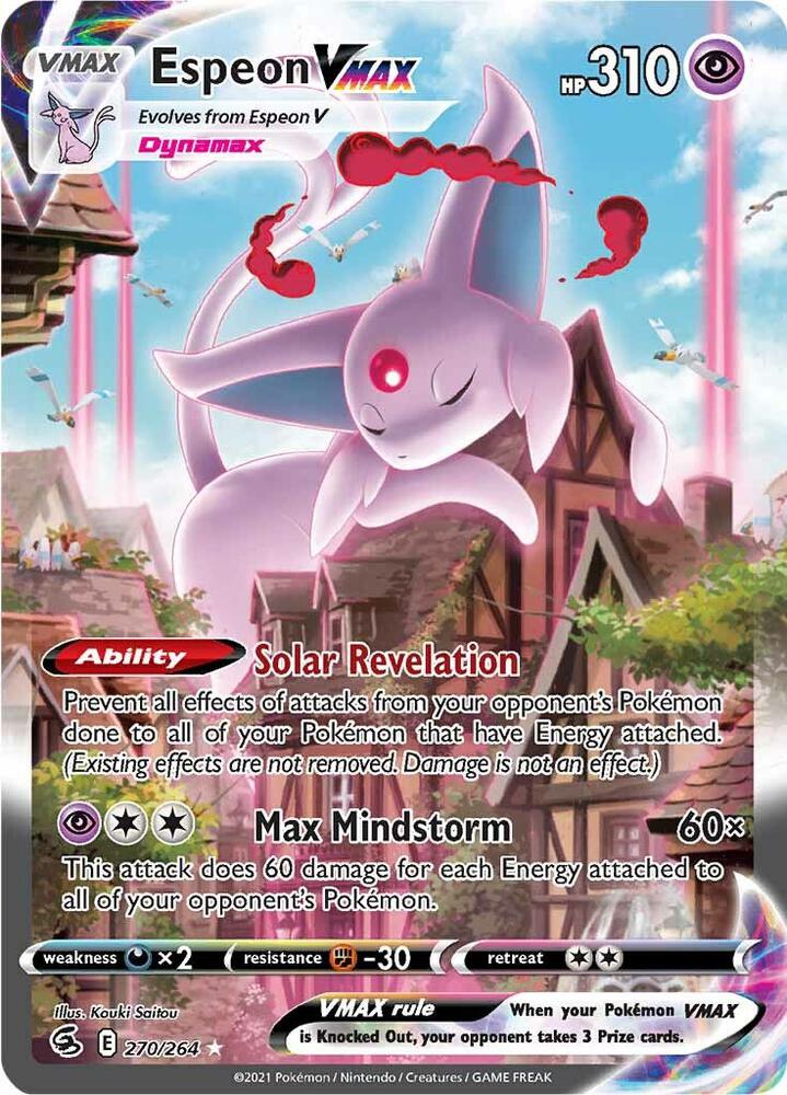 Espeon VMAX (Alternate Art Secret) - 270/264 - SWSH08: Fusion Strike (SWSH08)