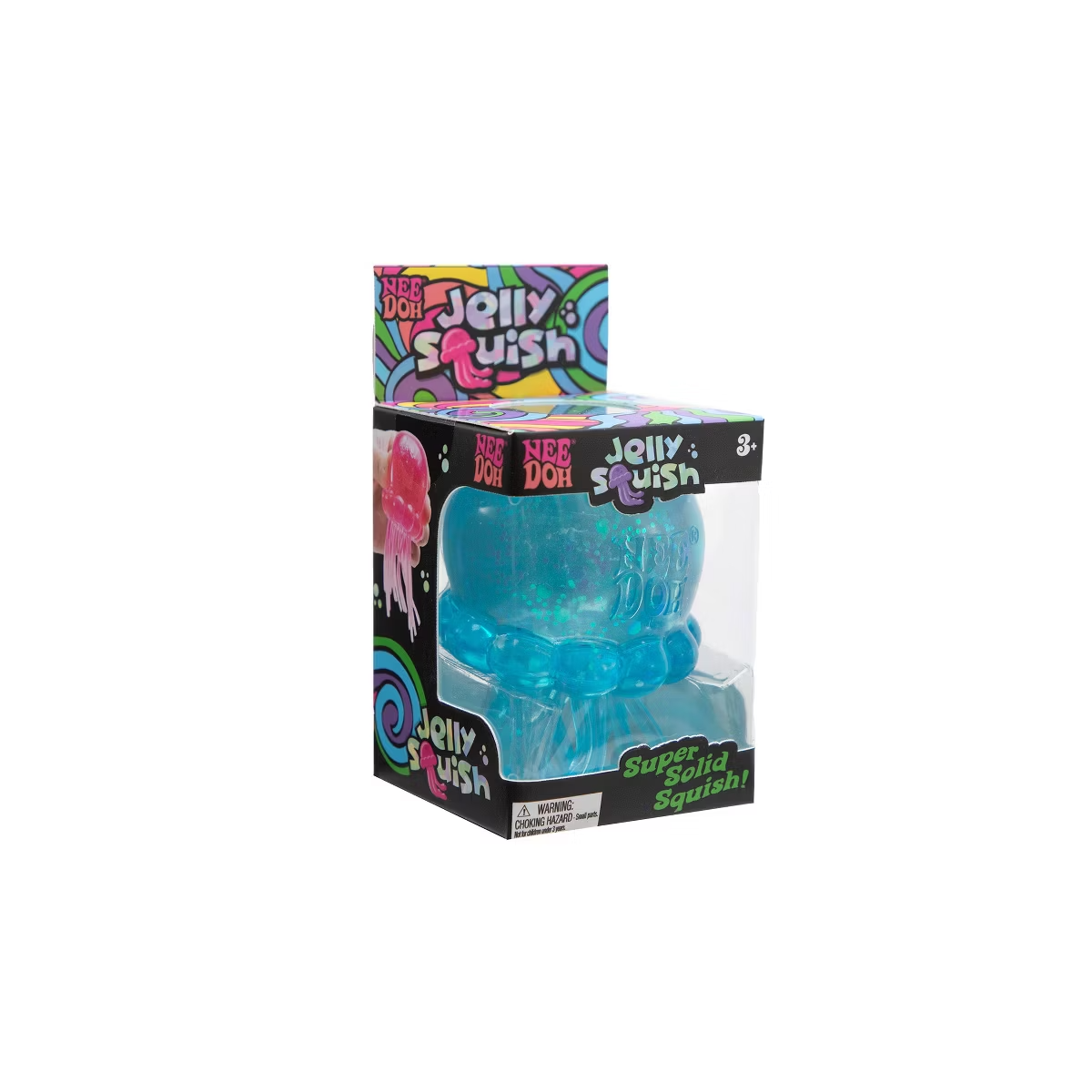 NeeDoh JellySquish - Satisfying Squish Toy (Colors May Vary) 1ct