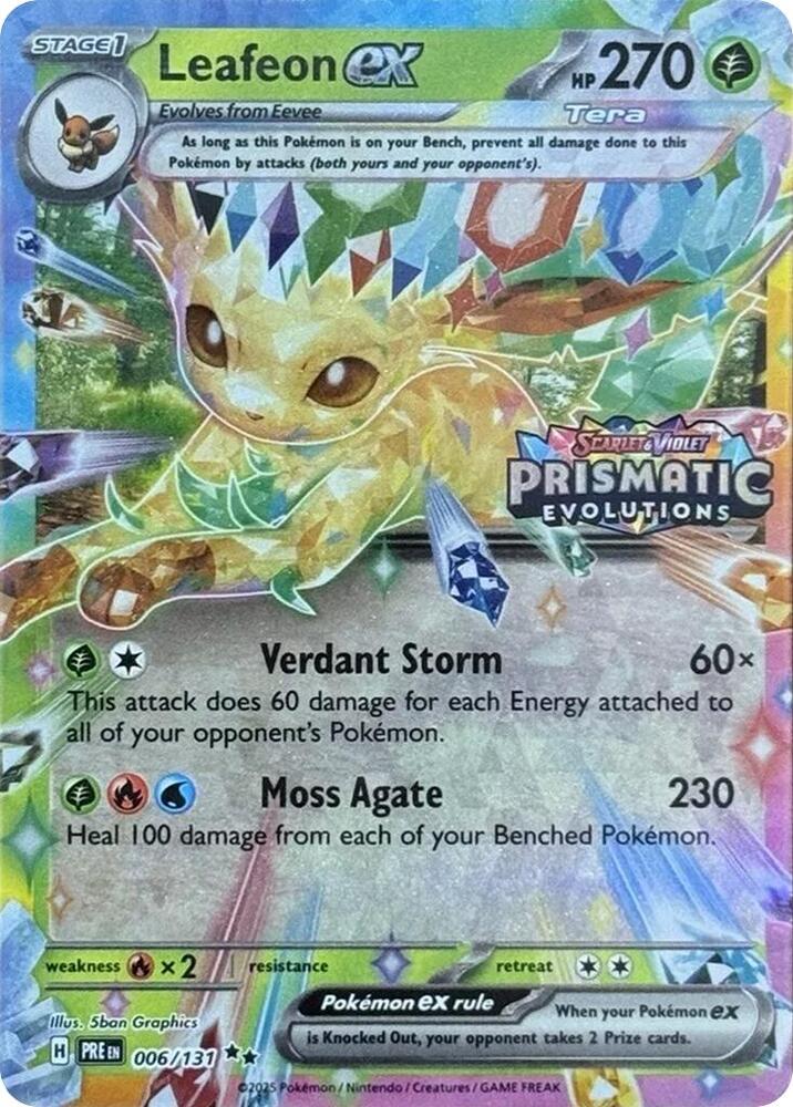 Leafeon ex - 006/131 (Prismatic Evolutions Stamp