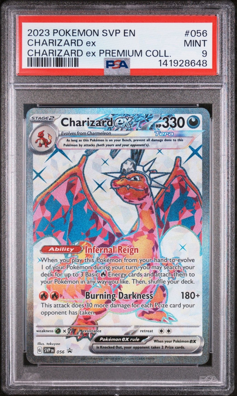 Charizard ex - 056 - (PSA GRADED 9) - SV: Scarlet & Violet Promo Cards (SVP)