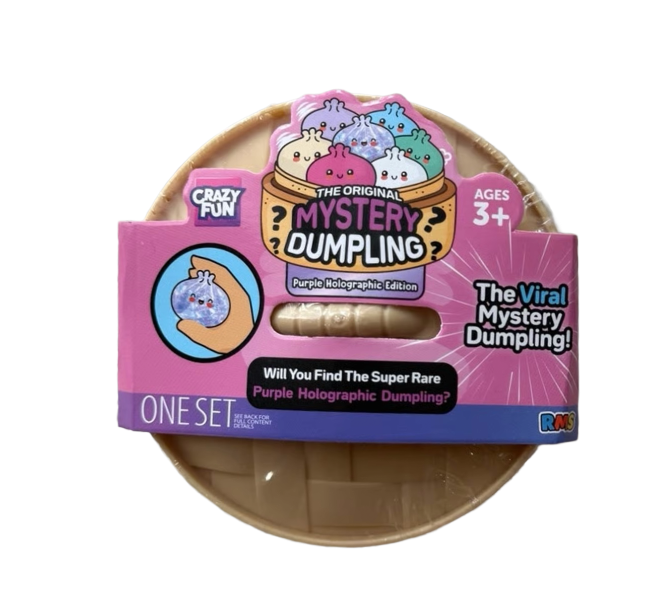 Squishy Bun Mystery "Dumpling" (Purple Holographic Edition) Blind Box