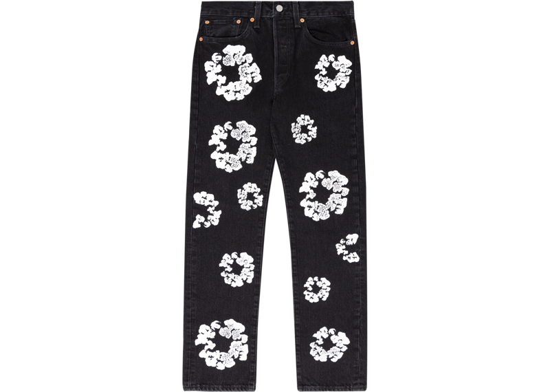 Denim Tears x Levis Cotton Wreath Jean Black