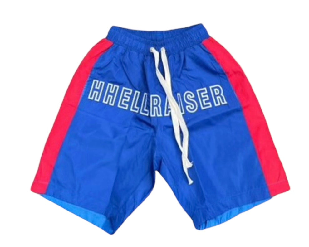 Hellraiser Blue Red Nylon Shorts